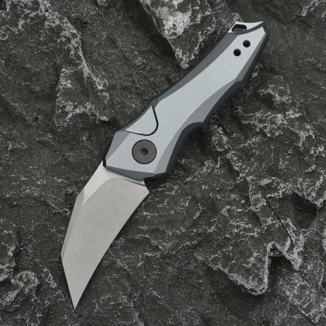 KS 7350 Pocket Folding Knife 8Cr13MoV Steel Blade Aluminum Alloy Handle Outdoor Hunting Cutting Travel Hiking Portable Knives