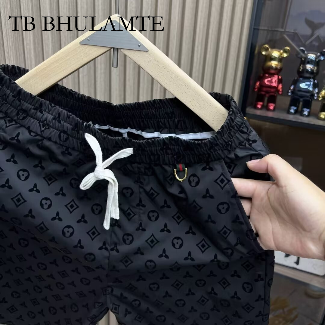 TB BHULAMTE Luxury Fashion Designer Clothes 2026 Summer New Men's Casual Shorts Quick-Dry Stylish Breathable Straight-Leg Five-Point Beach Shorts