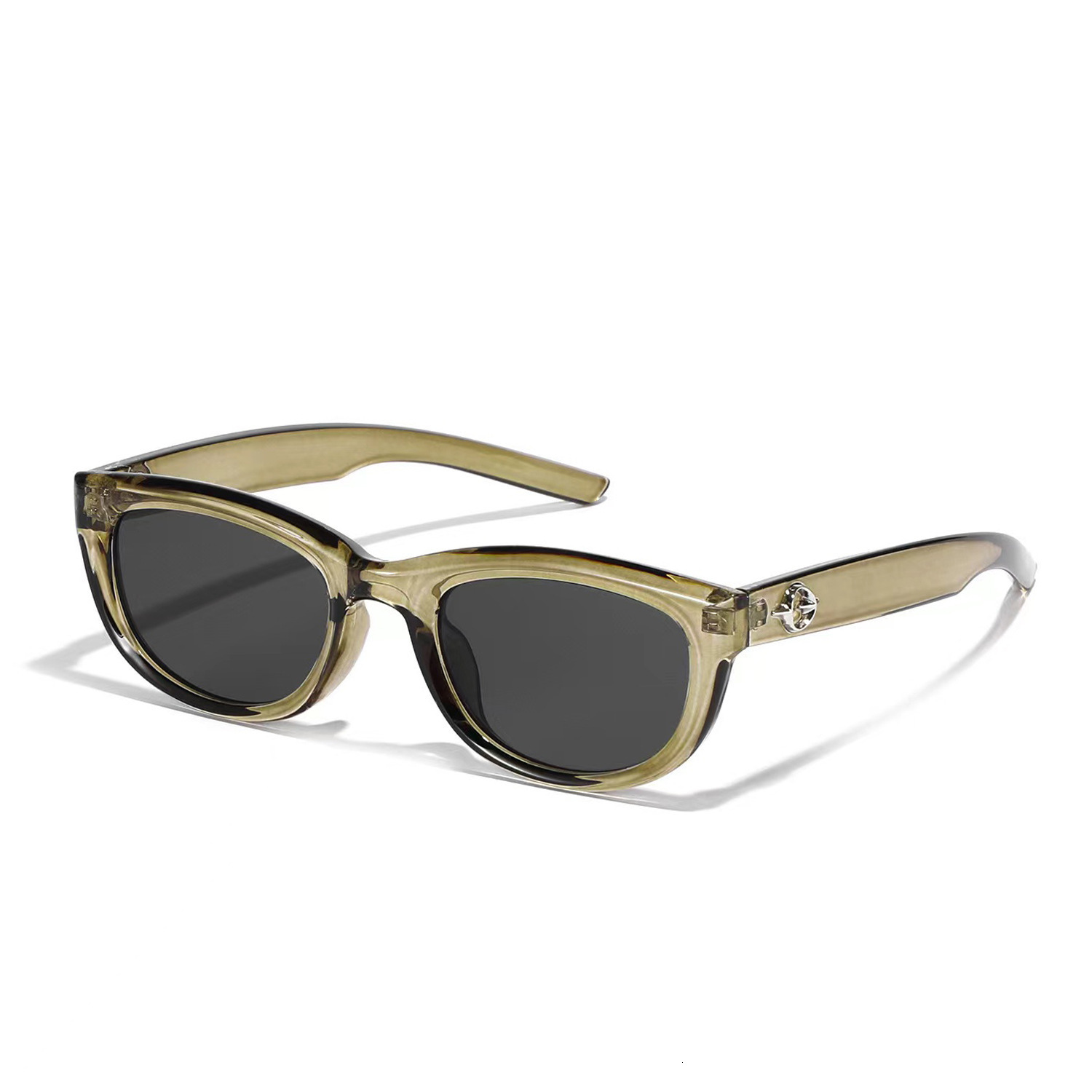 Sunshade Olive Green Cat Eye Designer Sunglasses Luxury Street UV Protection Outdoor Sports Cycling Glasses Trendy Brand Women's Accessories