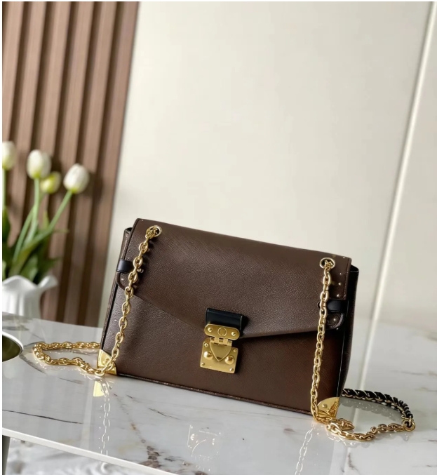 Designer bag luxury bag canvas with cowhide leather metal rivet reinforced version semi steel hardware shoulder bag crossbody bag handbag 14526