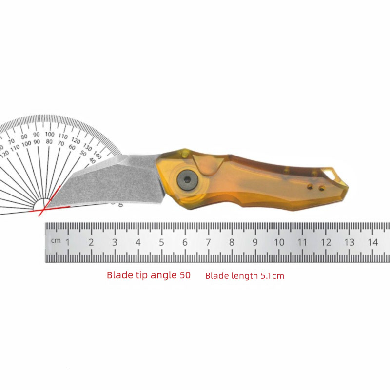 KS 7350 Pocket Folding Knife 8Cr13MoV Steel Blade Aluminum Alloy Handle Outdoor Hunting Cutting Travel Hiking Portable Knives