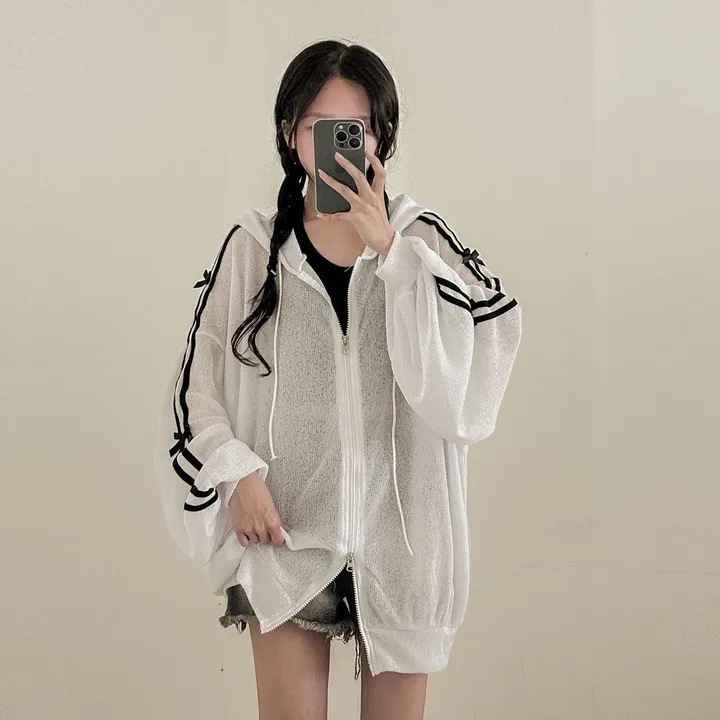 2026 Women's thin open - front cardigan in Korean style, made of linen, with a knitted texture. It's a shawl - like air - conditioner - suit