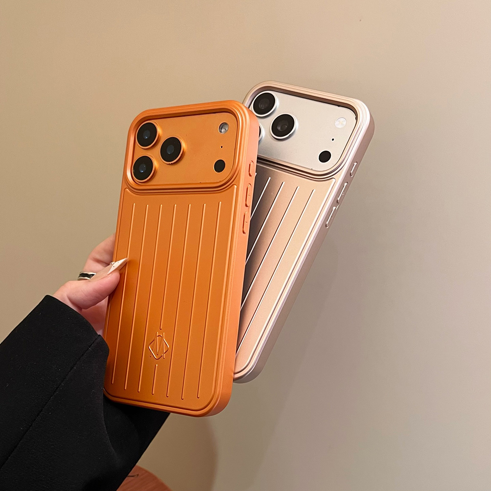 3D Corrugated Stripe Stylish Business Luggage PhoneCase rimowacard phone case for iphone17 pro max 16 15 14 13 ProMax Cover Hard Shockproof Bumper Luxury Funda coque