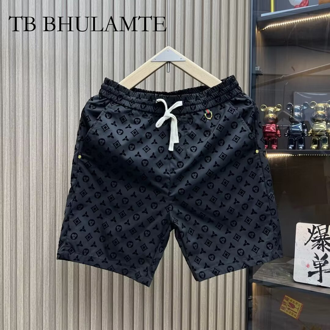 TB BHULAMTE Luxury Fashion Designer Clothes 2026 Summer New Men's Casual Shorts Quick-Dry Stylish Breathable Straight-Leg Five-Point Beach Shorts