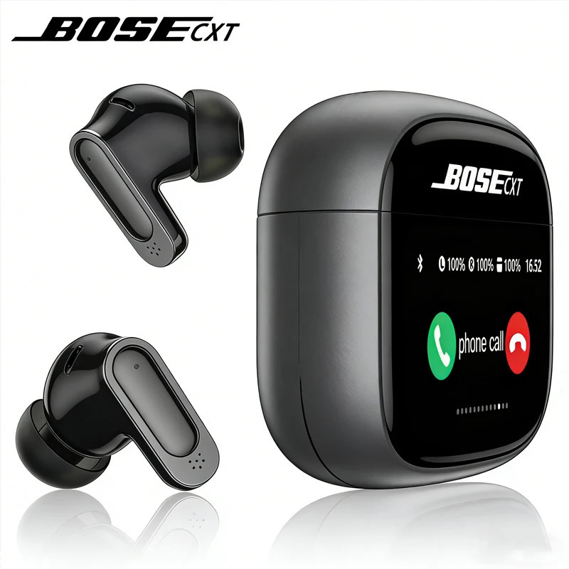 BOSECXT Ultra V11 Smart Touch Multi functional Large Screen TWS Wireless ANC Noise Cancelling Earbuds Enc Heavy Bass Earbuds 260423
