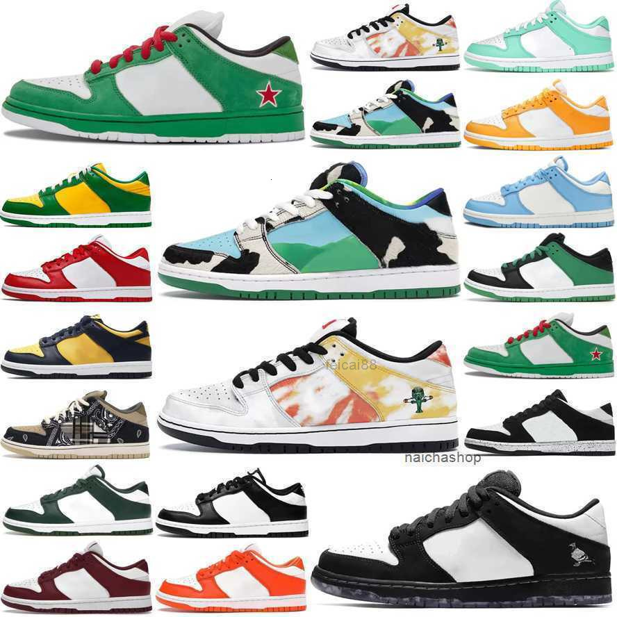 2026 Original Lows Casual running Shoes Mens Womens DunkOne Designer Sneakers Panda Valentine Day Black Dusty Olive Unc Chunky Cactus Jack
