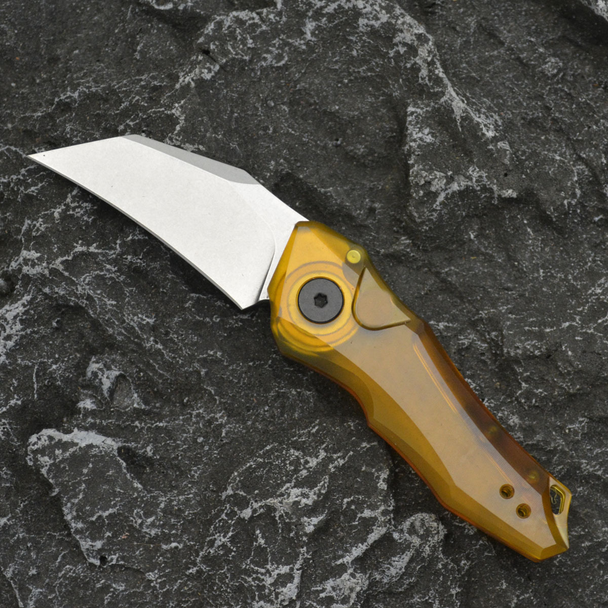 KS 7350 Pocket Folding Knife 8Cr13MoV Steel Blade Aluminum Alloy Handle Outdoor Hunting Cutting Travel Hiking Portable Knives