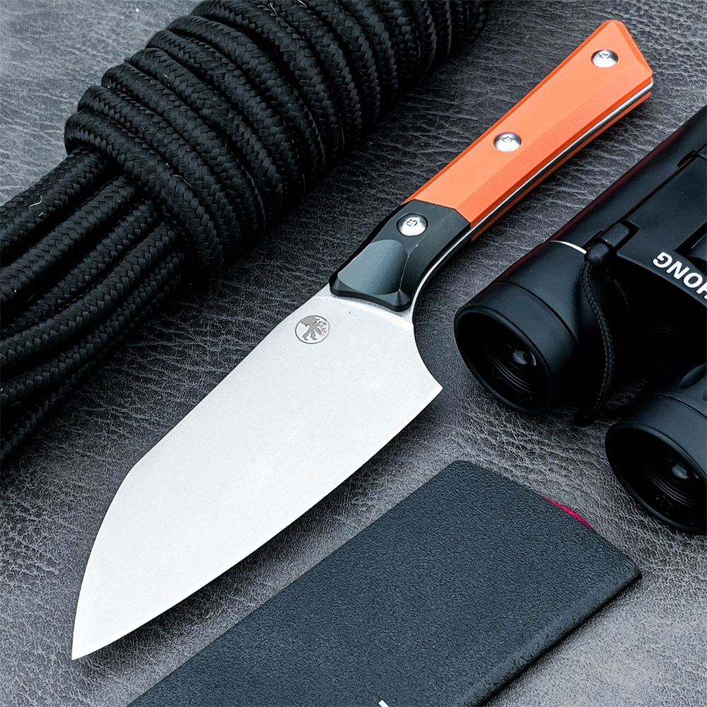 Bestseller Stainless Steel D2 Sheathed Kitchen Knife G10+ Aluminum Handle Integrated Blade Multi-purpose Kitchen Utility Knife