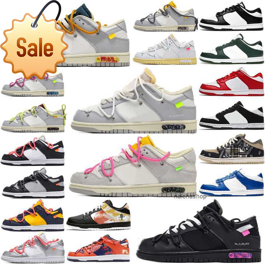 2026 Lows White x Mens Womens Running Shoes pale ivory University Triple Black Grey Blue Green Yellow Sneakers Series Cut Classic All-match