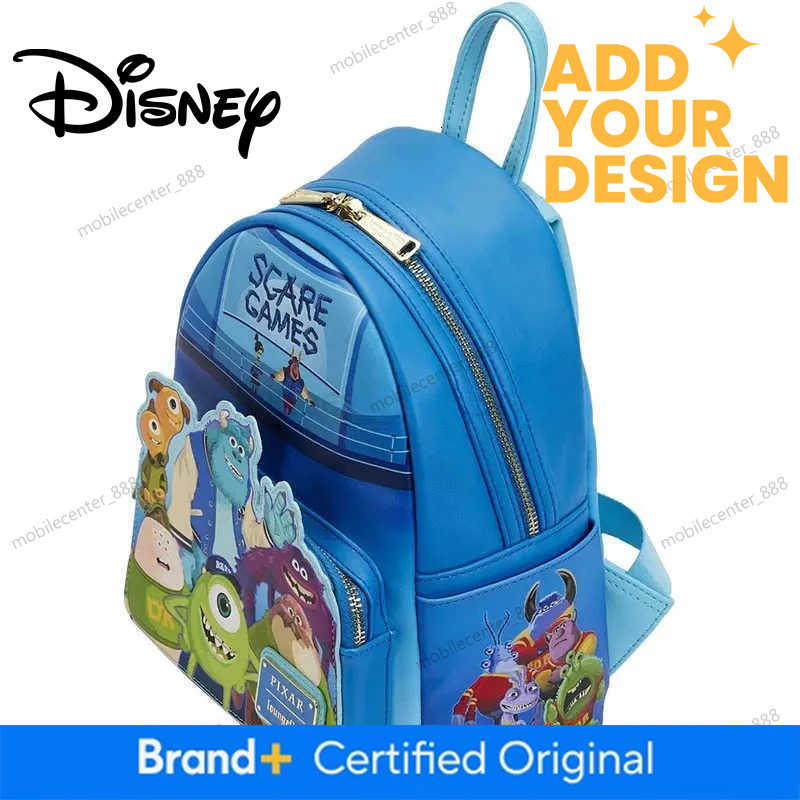 Genuine Disney Loungefly Pixar Monsters University Anime Peripheral Travel Cute Summer Backpack For Girlfriend Gift X250412