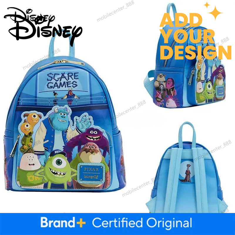 Genuine Disney Loungefly Pixar Monsters University Anime Peripheral Travel Cute Summer Backpack For Girlfriend Gift X250412