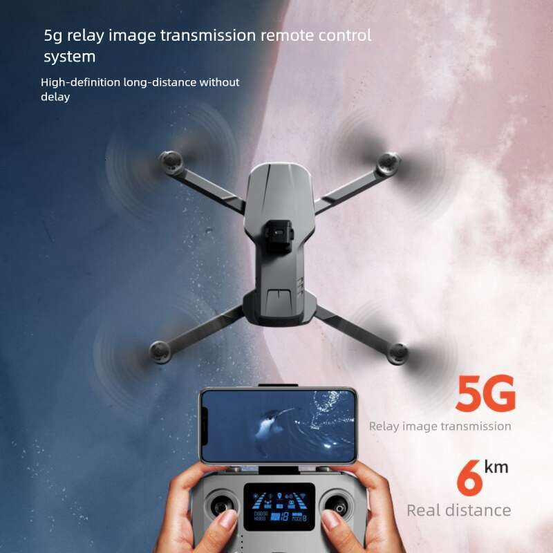 S159 Brushless GPS Drone with Screen Remote 5G FPV 4K HD Dual Camera Obstacle Avoidance Foldable Quadcopter RC Airplane for Aerial Photography CKS