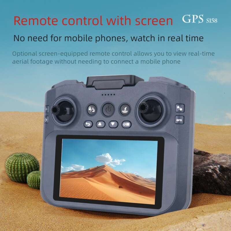 S158 Screen Control Brushless GPS Drone Intelligent Positioning Obstacle Avoidance 4K HD Aerial Photography Foldable Quadcopter RC Aircraft CKS