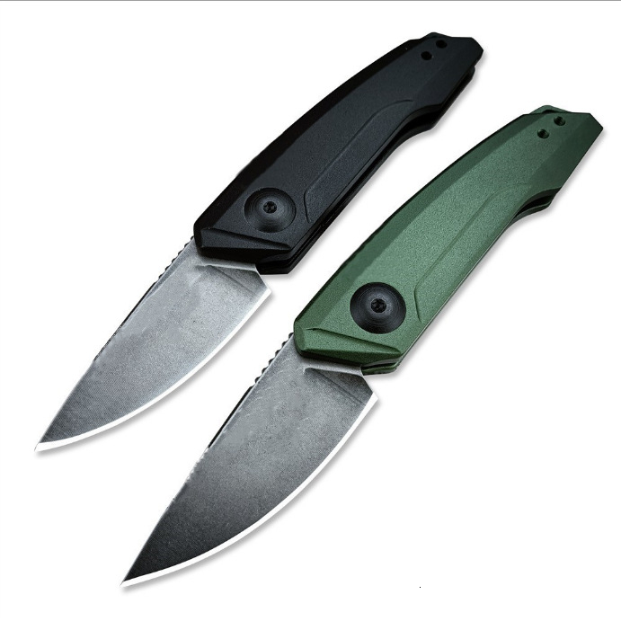 High-Quality KS 7250 Pocket Folding Knife 8Cr13MoV Blade Aluminum Alloy Handle Outdoor Camping Fishing Everyday Carry Knives