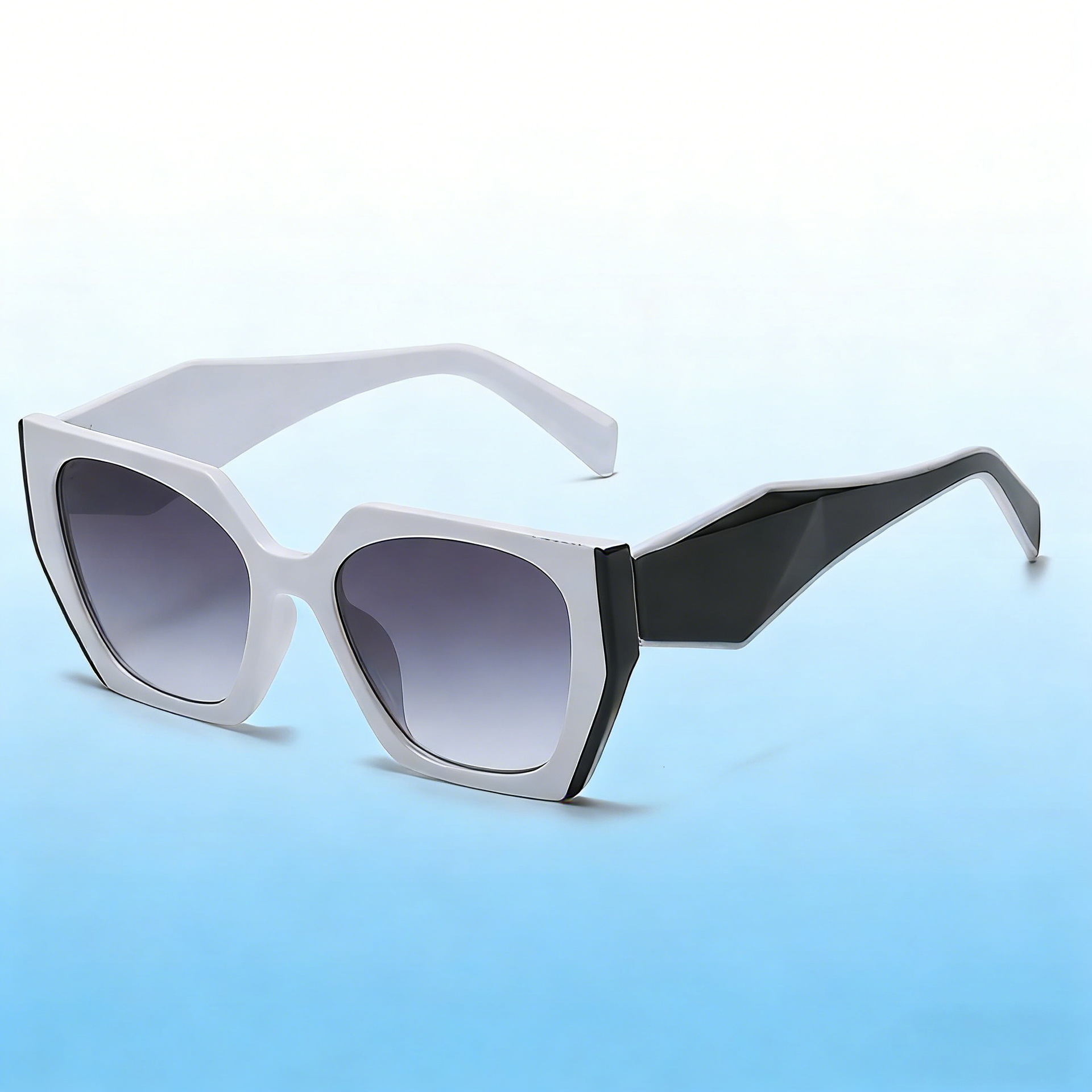 Women New Cat Eye Wide Temple Designer Sunglasses Full Frame UV Protection Polarized Sun Glasses Ins Trendy High Grade Eyewear For Driving Cycling Out