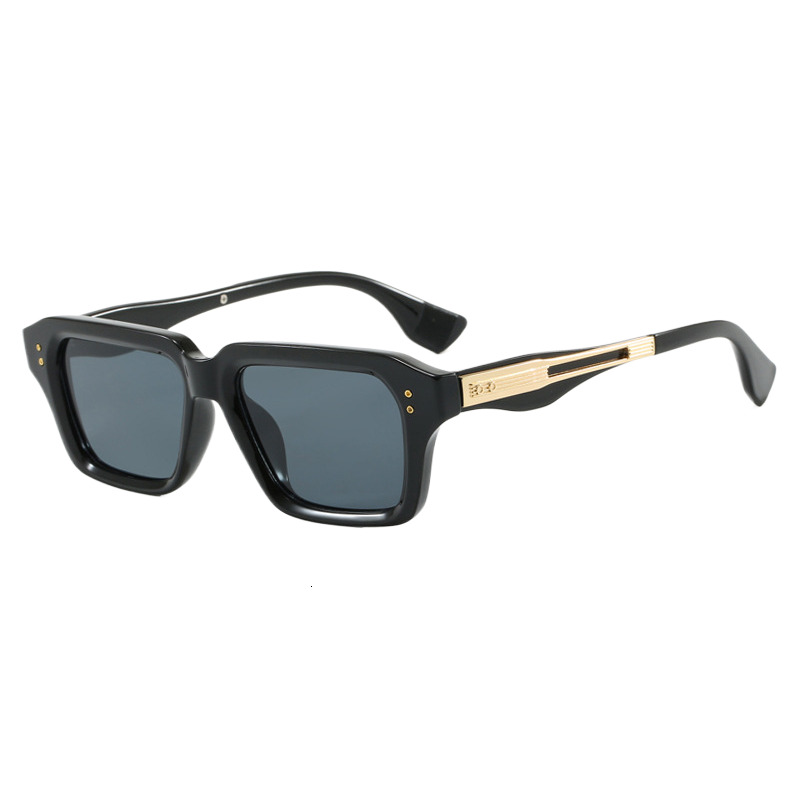 Retro Minimalist Designer Sunglasses Luxury Men's Business New Style Personalized Square Frame Sunglasses Trendy Sun Shading Outdoor Sports Cycli - view 4