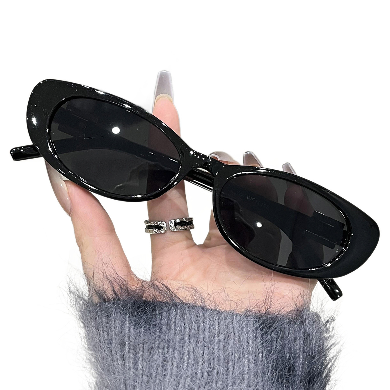 Fashion Street Style Designer Sunglasses Luxury Retro Outdoor Sports Cycling Glasses Sunscreen And UV Protection Trendy Brand Cat Eye Women's Sun