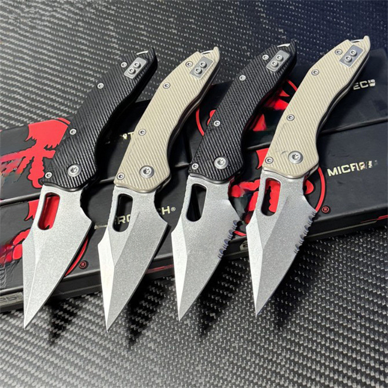 M390MK Folding Knife Titanium/CF/G10 Handle Outdoor Camping Hunting Survival EDC Pocket Tool