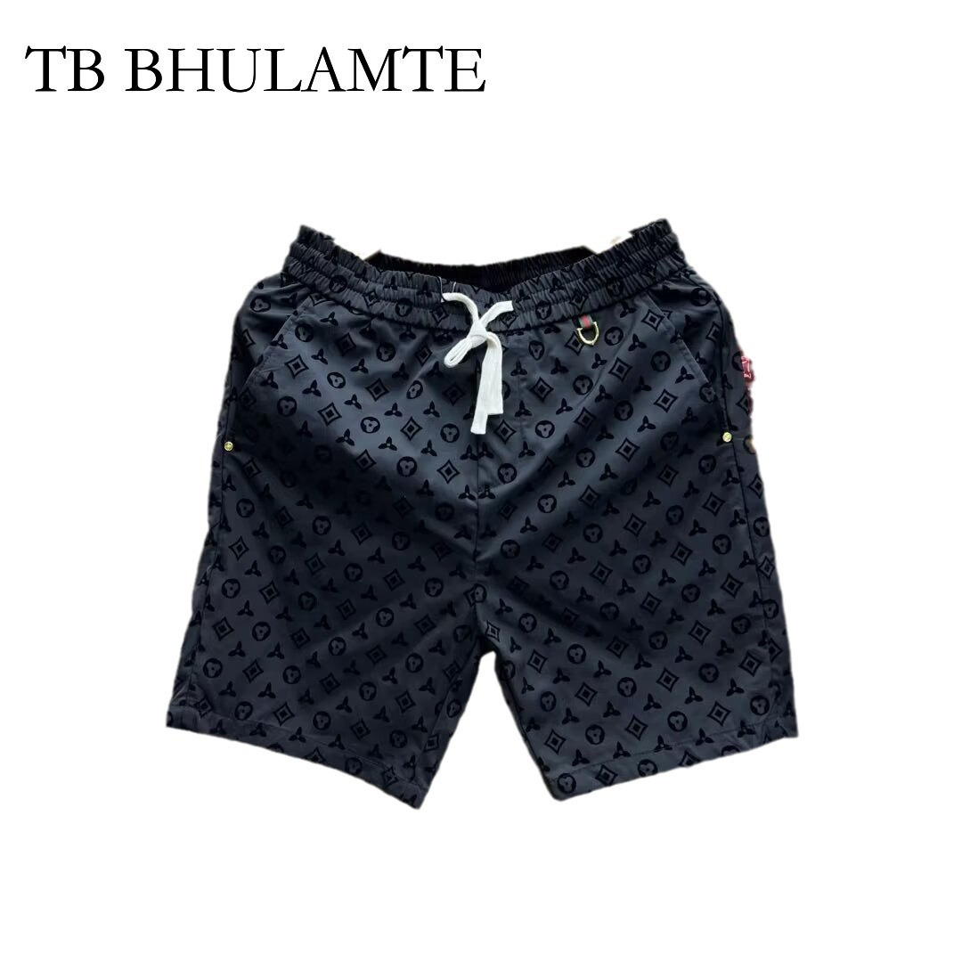 TB BHULAMTE Luxury Fashion Designer Clothes 2026 Summer New Men's Casual Shorts Quick-Dry Stylish Breathable Straight-Leg Five-Point Beach Shorts