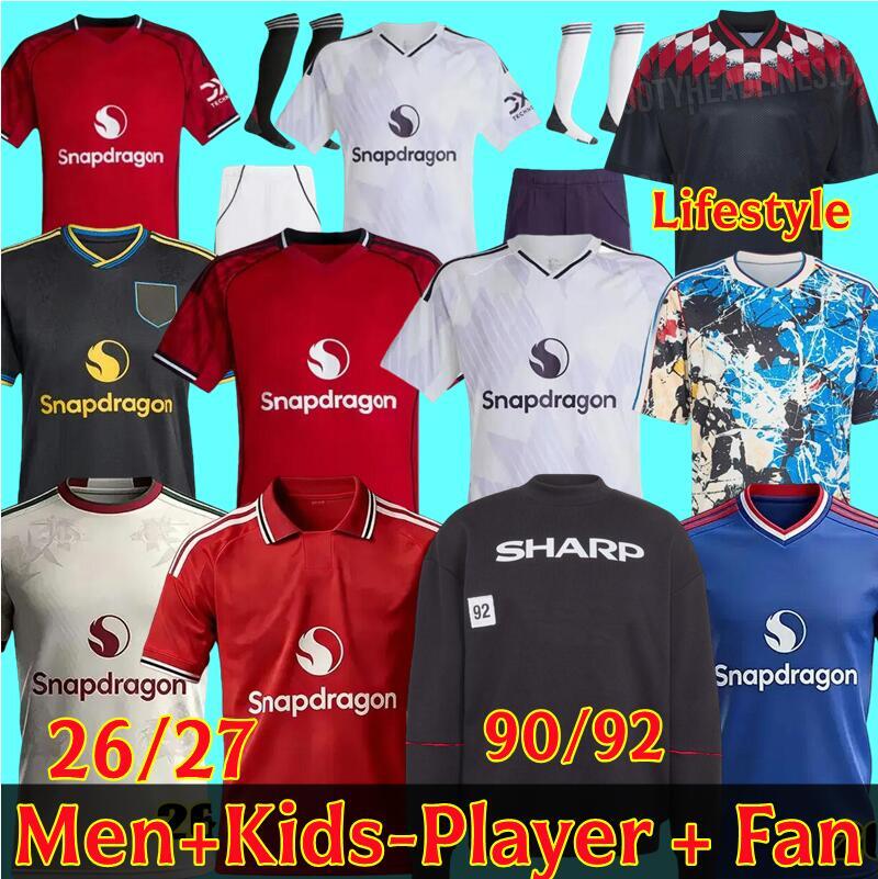 16-4XL 25 26 27 man unite AMAD Soccer Jerseys HOJLUND MAINOO football shirt CASEMIRO B FERNANDES manchesteers unted men kids kits 2025 2026 CUNHA