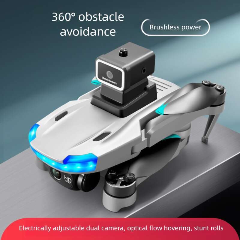 S138 Brushless Foldable Drone 4 Sides Obstacle Avoidance Optical Flow Positioning High Speed Windproof 4K HD Aerial Photography Mini Quadcopter Kids R