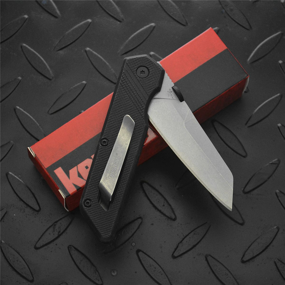 KS 2050 Compact Pocket Knife with 440C Blade and Nylon Fiber Handle - Essential Item for Outdoor Rock Climbing Men's Gifts