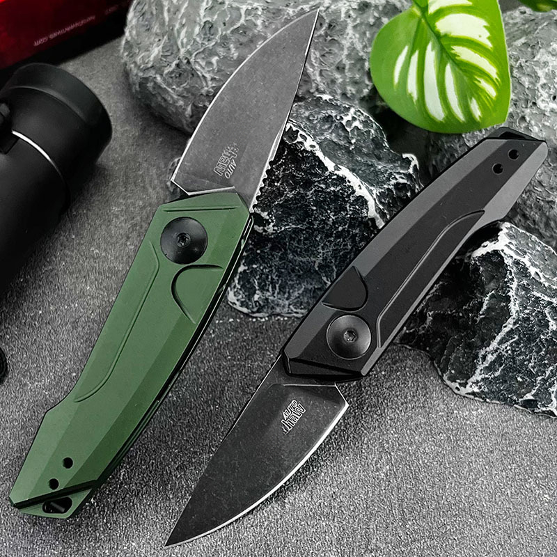 High-Quality KS 7250 Pocket Folding Knife 8Cr13MoV Blade Aluminum Alloy Handle Outdoor Camping Fishing Everyday Carry Knives