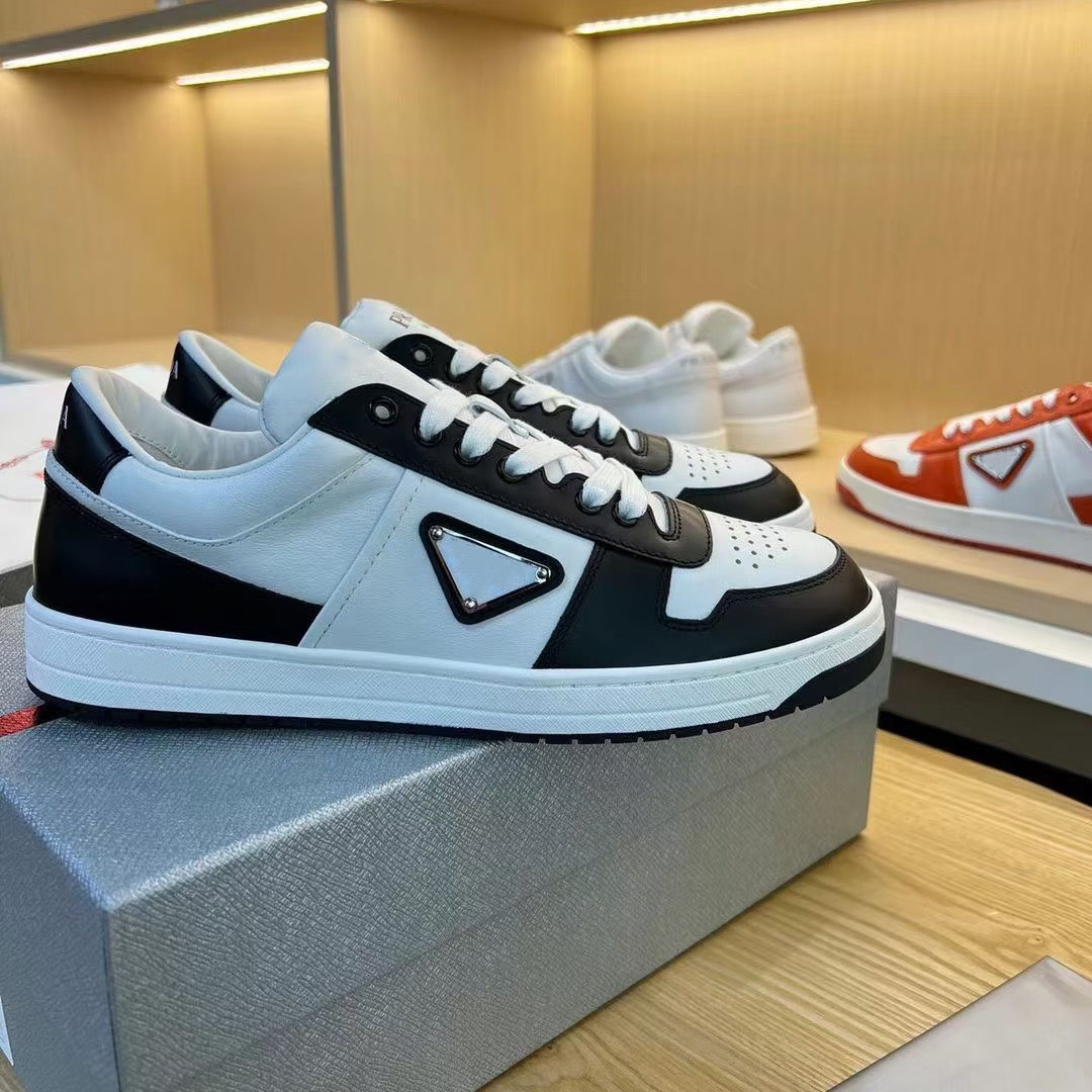 downtown Luxury Designer Sneaker Man Downtown nappa Woman Casual Shoes Summer Low Run Mens Shoe Leather Sneakers Black White Outdoor trainer lady