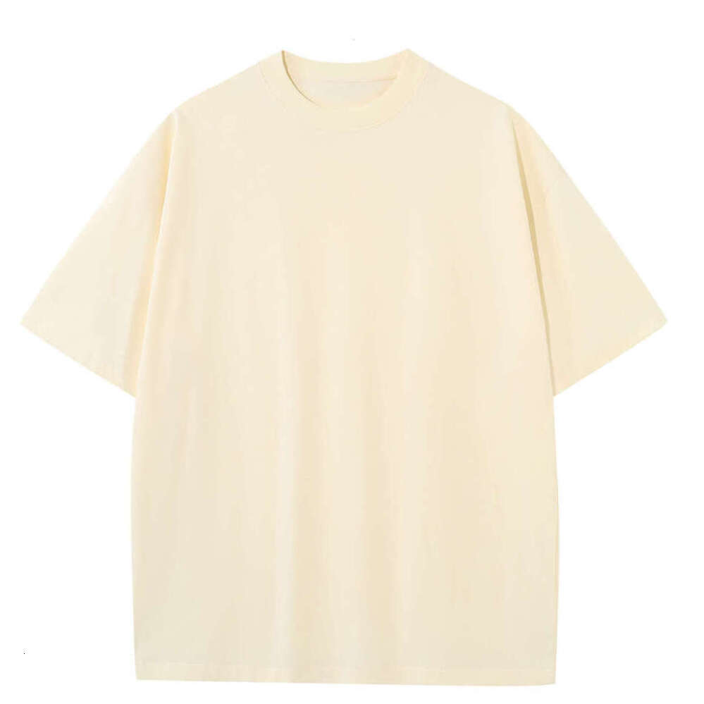 Solid color round neck short sleeve blank shirt drop shoulder T-shirt bottoming shirt oversize designerrtw285-2