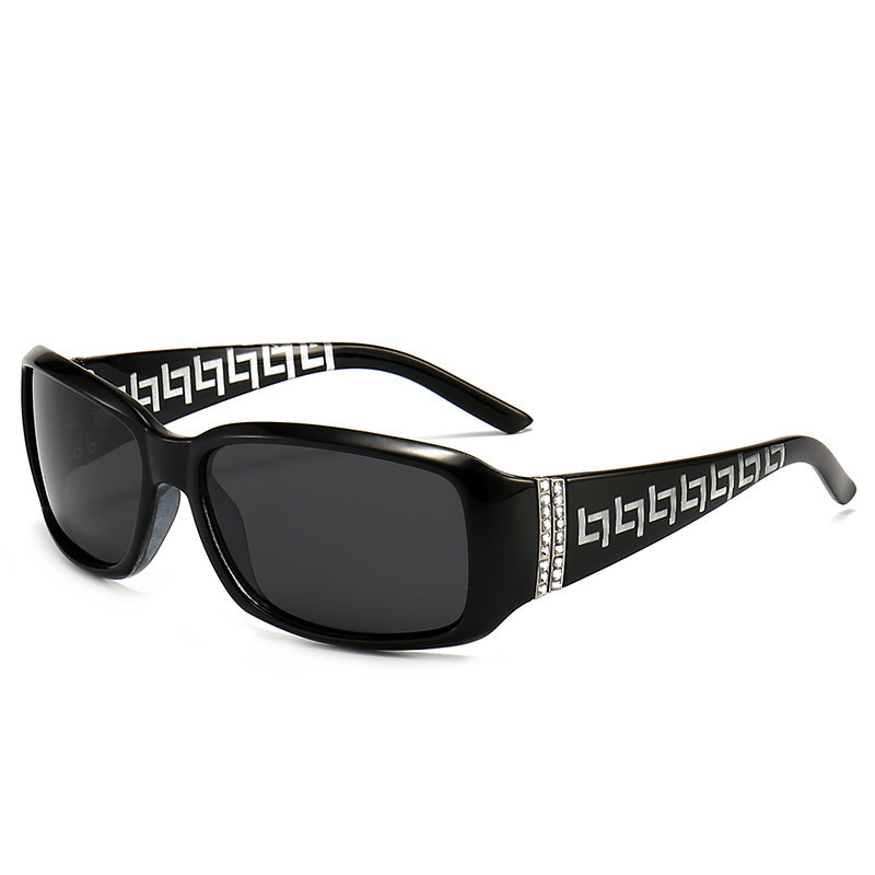 Fashion Diamond Inlaid Designer Sunglasses Women Sunscreen Polarized Retro Trendy Luxury All Match Outdoor Street Shooting Wholesale Sun Shade Glasses