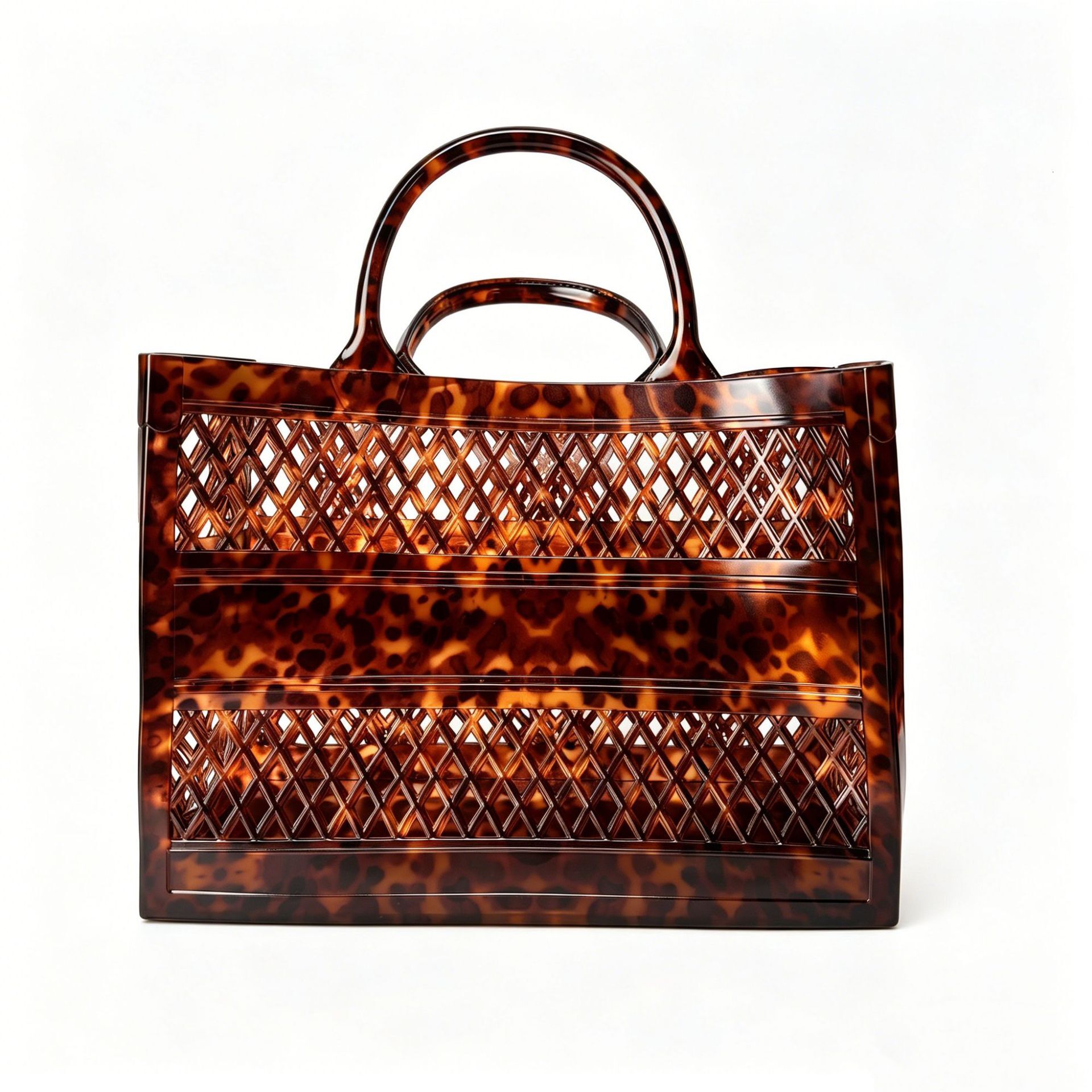 New Summer Shopping Handbag Jelly Extra Large Capacity Storage Basket Enlarged Hollow Beach Bag