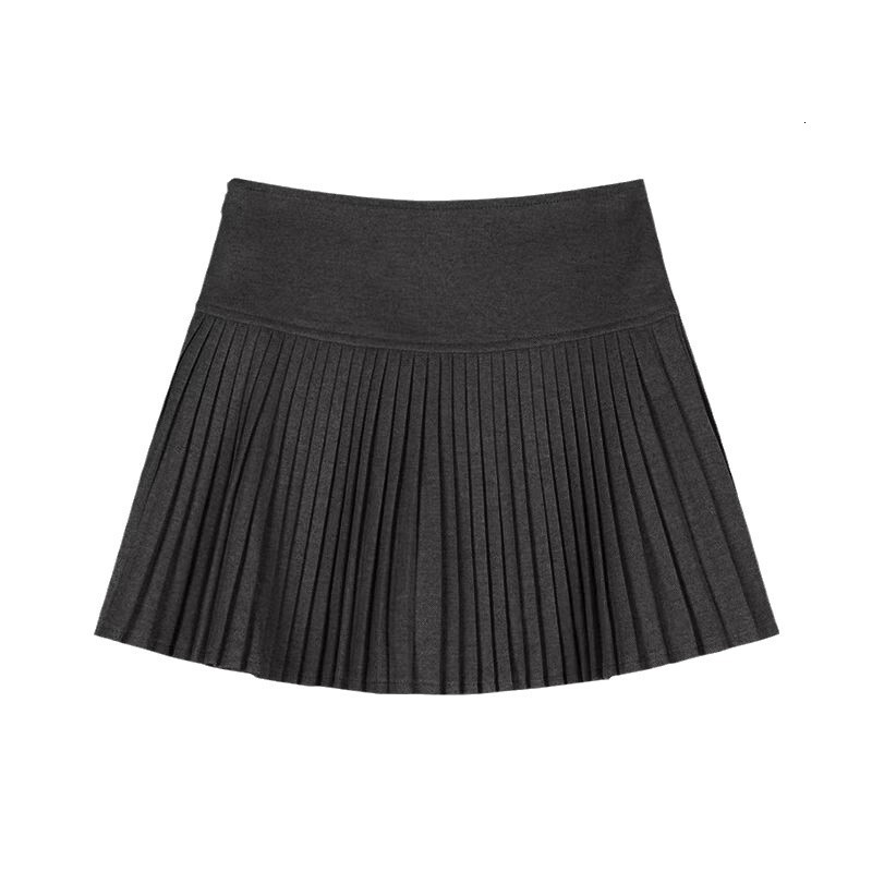 Spring Autumn Winter Thickened Pleated Designer Skirt A Line Mini Skirt With Safety Pants Slim Casual Daily Streetwear Versatile Half Short Skirt For 