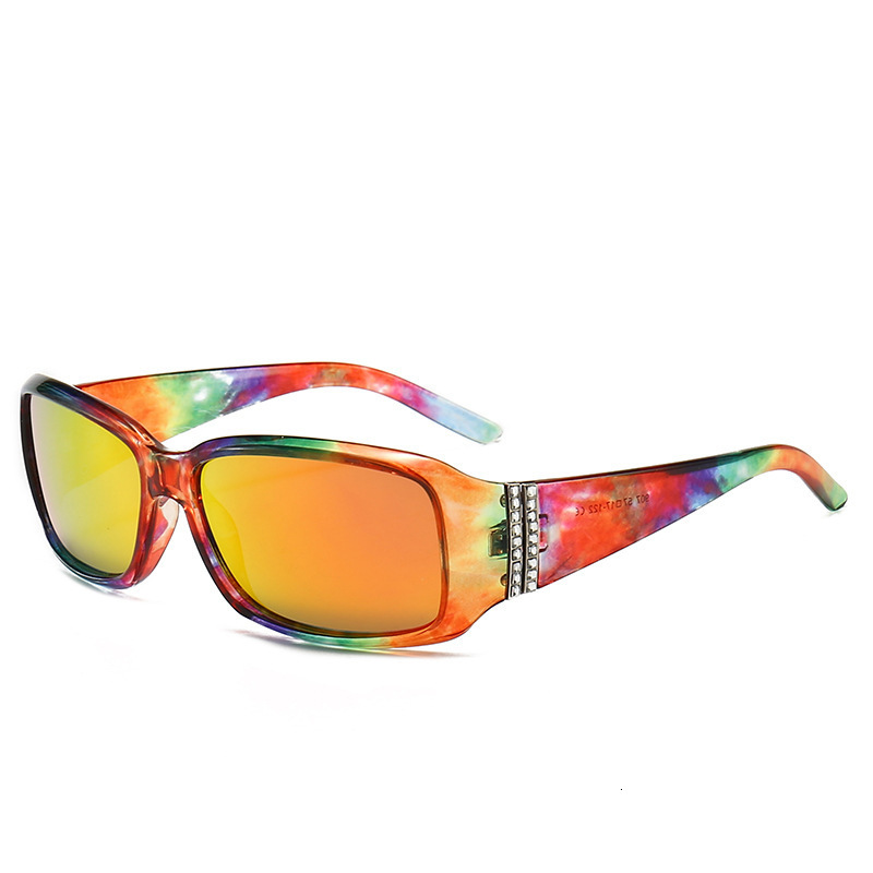 Fashion Diamond Inlaid Designer Sunglasses Women Sunscreen Polarized Retro Trendy Luxury All Match Outdoor Street Shooting Wholesale Sun Shade Glasses