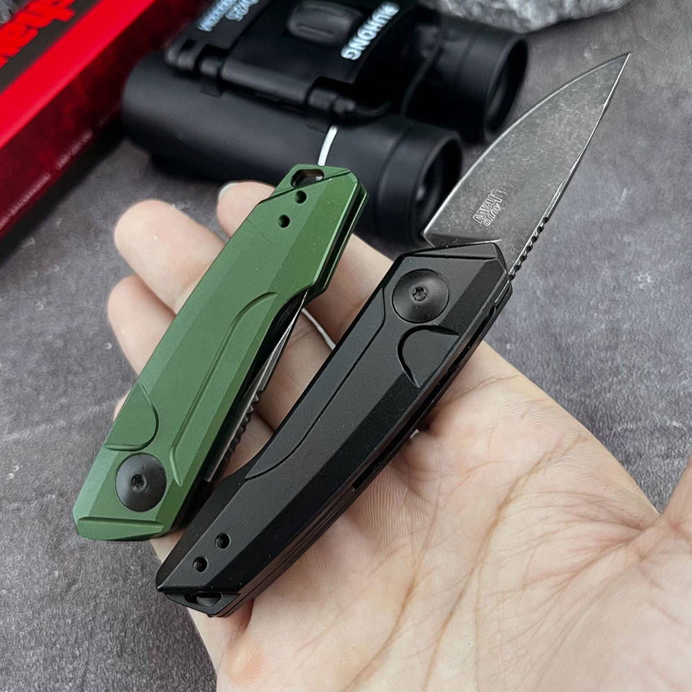 High-Quality KS 7250 Pocket Folding Knife 8Cr13MoV Blade Aluminum Alloy Handle Outdoor Camping Fishing Everyday Carry Knives