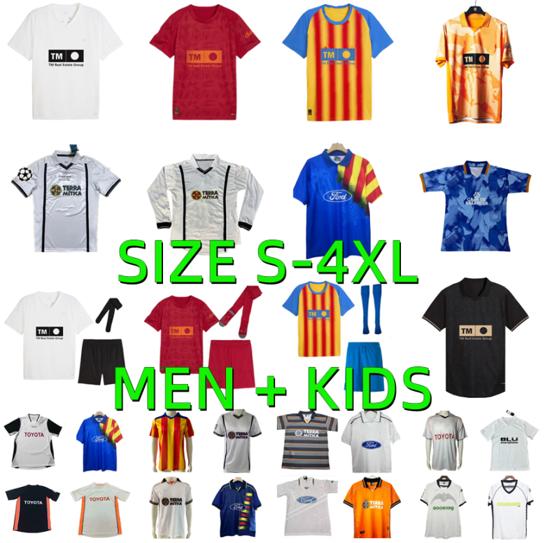 95 96 97 99 00 01 03 04 06 07 09 10 11 valencias fc soccer jerseys 2025 2026 HUGO DURO JAVI GUERRA Aimar MENDIETA Romario 25 26 vintage football shirt man kids kit