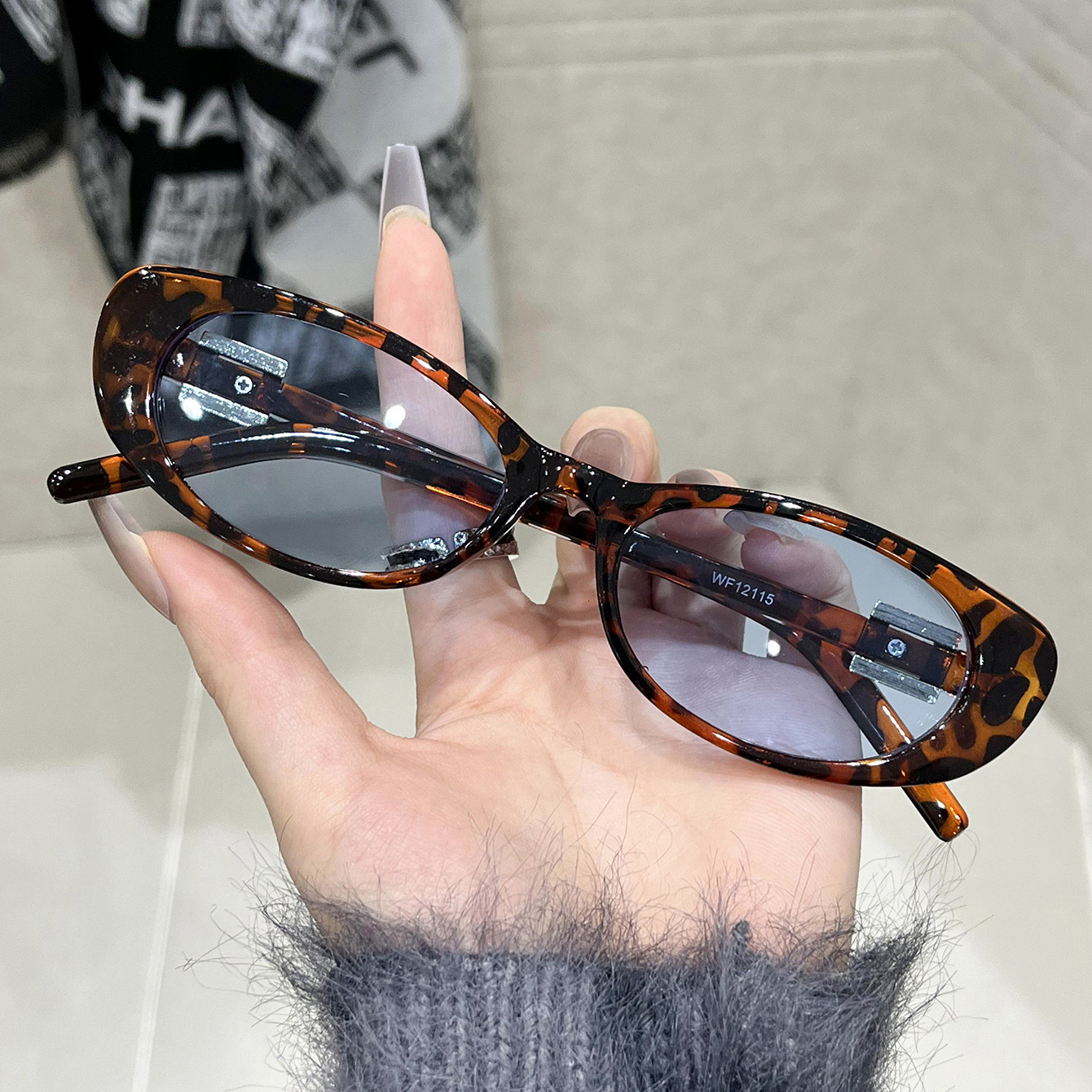 Fashion Street Style Designer Sunglasses Luxury Retro Outdoor Sports Cycling Glasses Sunscreen And UV Protection Trendy Brand Cat Eye Women's Sun
