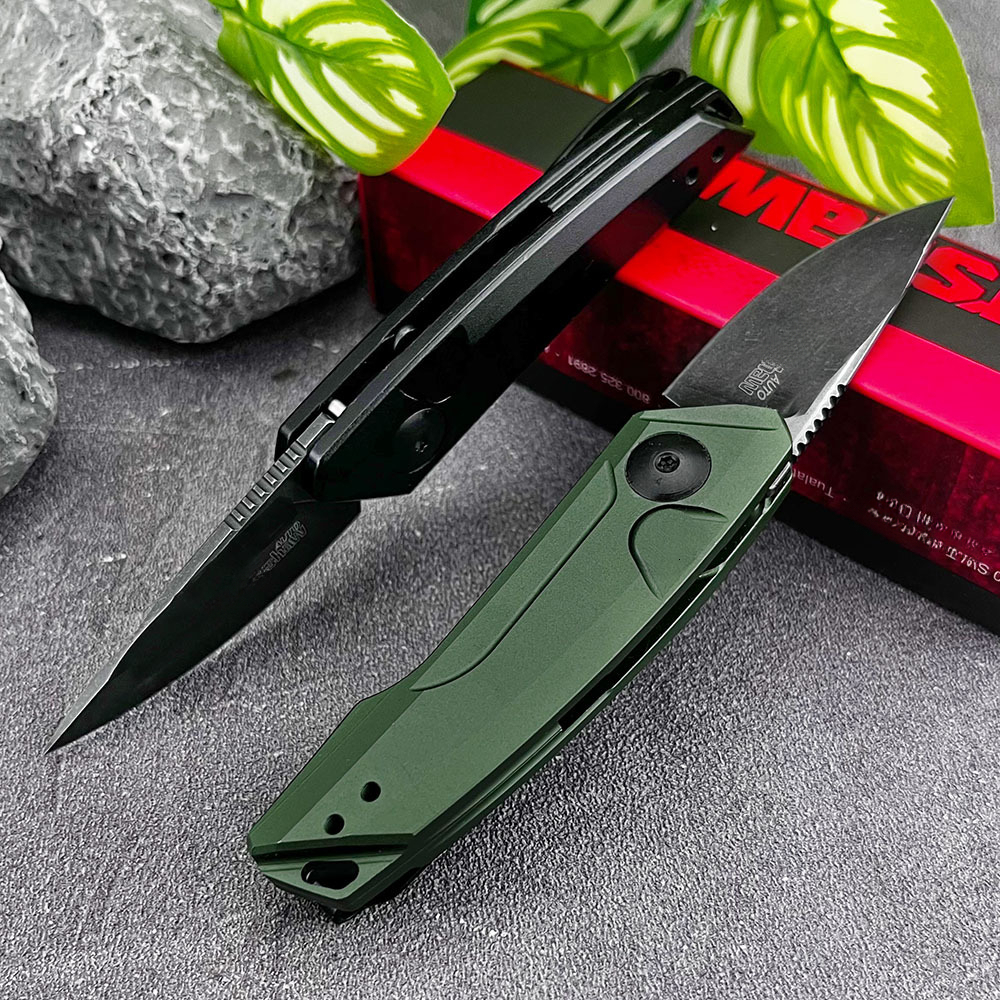 High-Quality KS 7250 Pocket Folding Knife 8Cr13MoV Blade Aluminum Alloy Handle Outdoor Camping Fishing Everyday Carry Knives