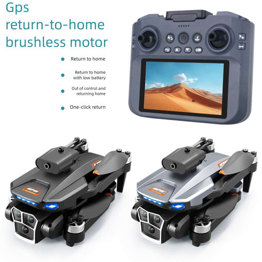S158 Screen Control Brushless GPS Drone Intelligent Positioning Obstacle Avoidance 4K HD Aerial Photography Foldable Quadcopter RC Aircraft CKS