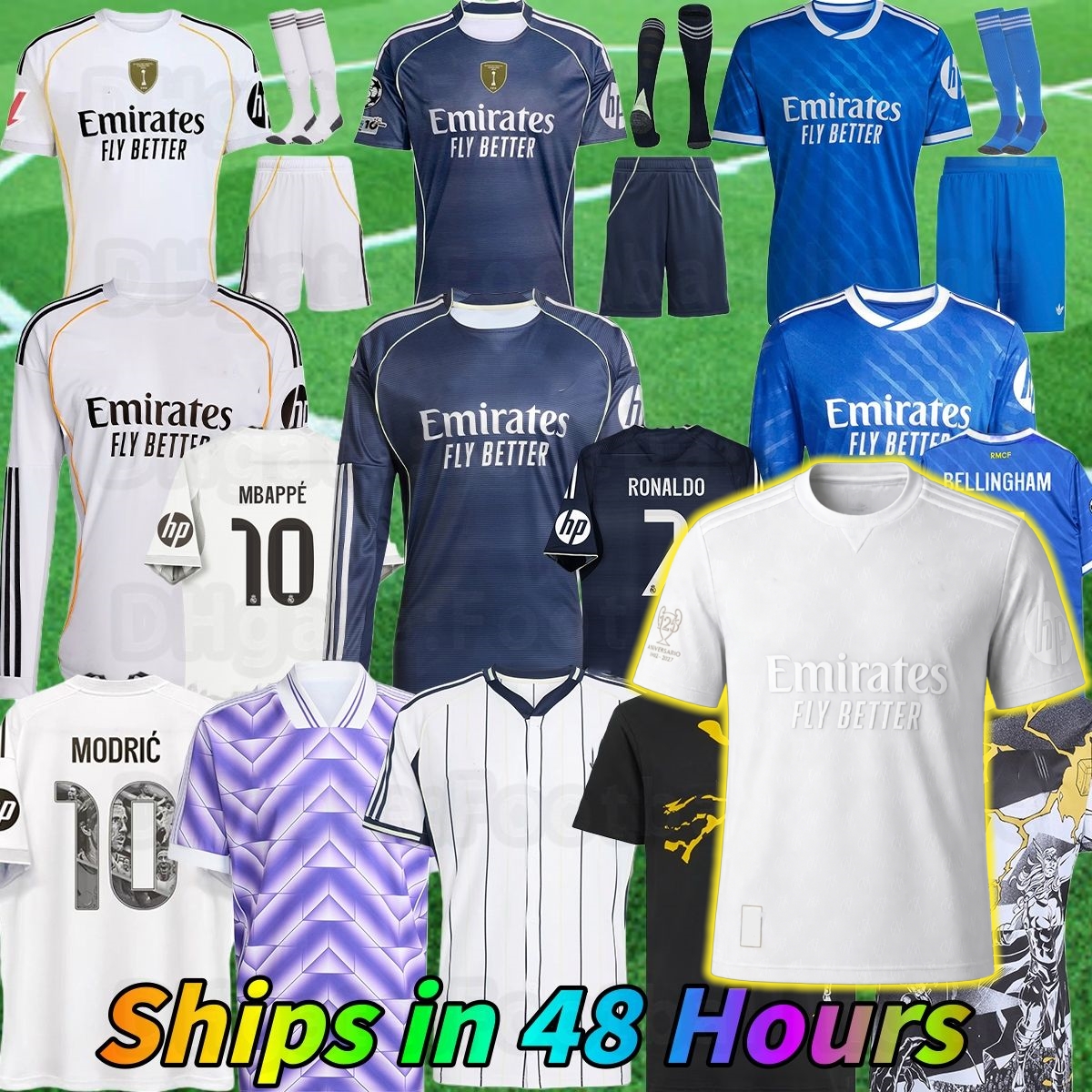 Reals Madrid 2026 Soccer Jerseys MBAPPE BELLINGHAM chandal VINI JR Children 25 27 Football Shirt Top Valverde Endrick RODRYGO CAMAVINGA Camiseta Jersey Kids Kits 8