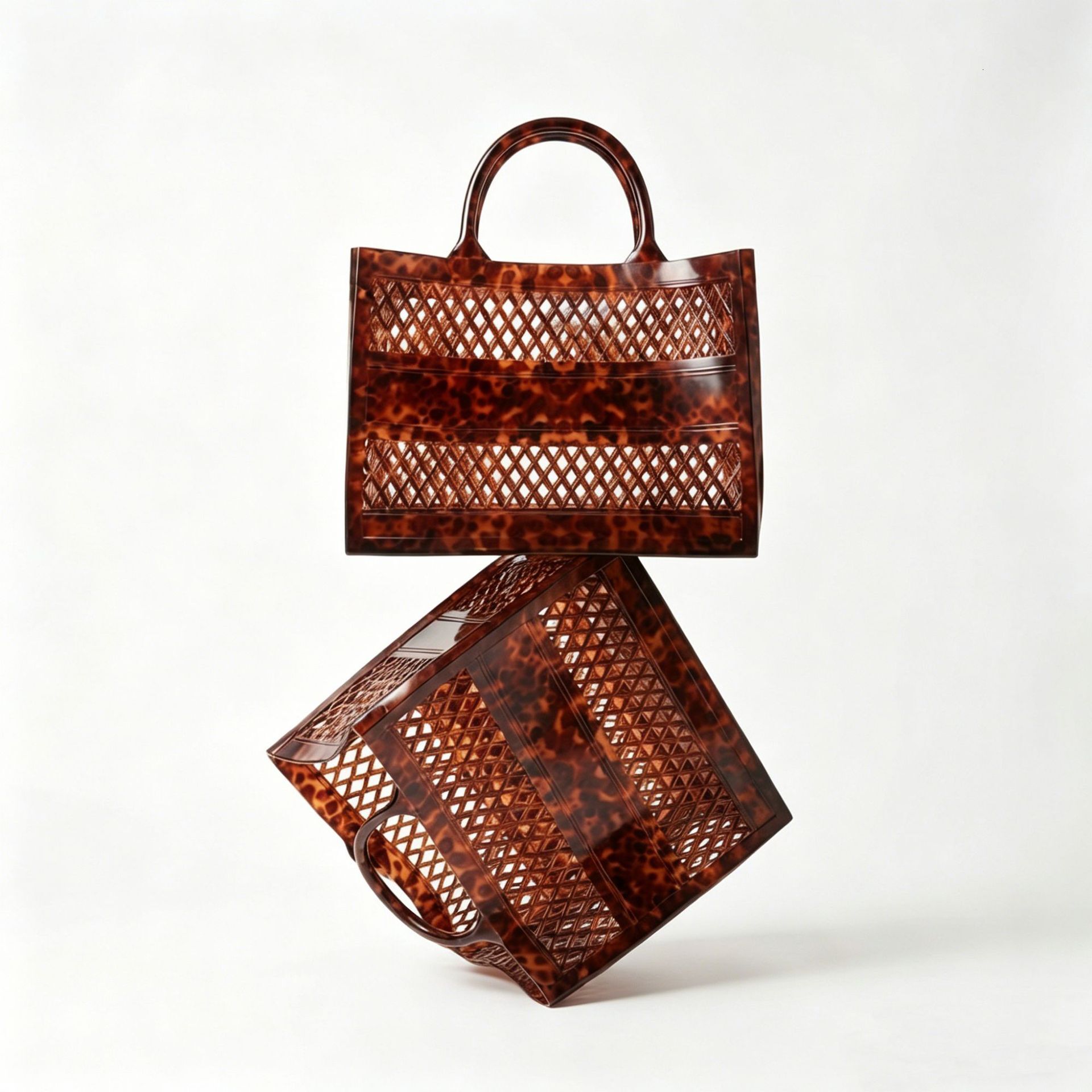New Summer Shopping Handbag Jelly Extra Large Capacity Storage Basket Enlarged Hollow Beach Bag
