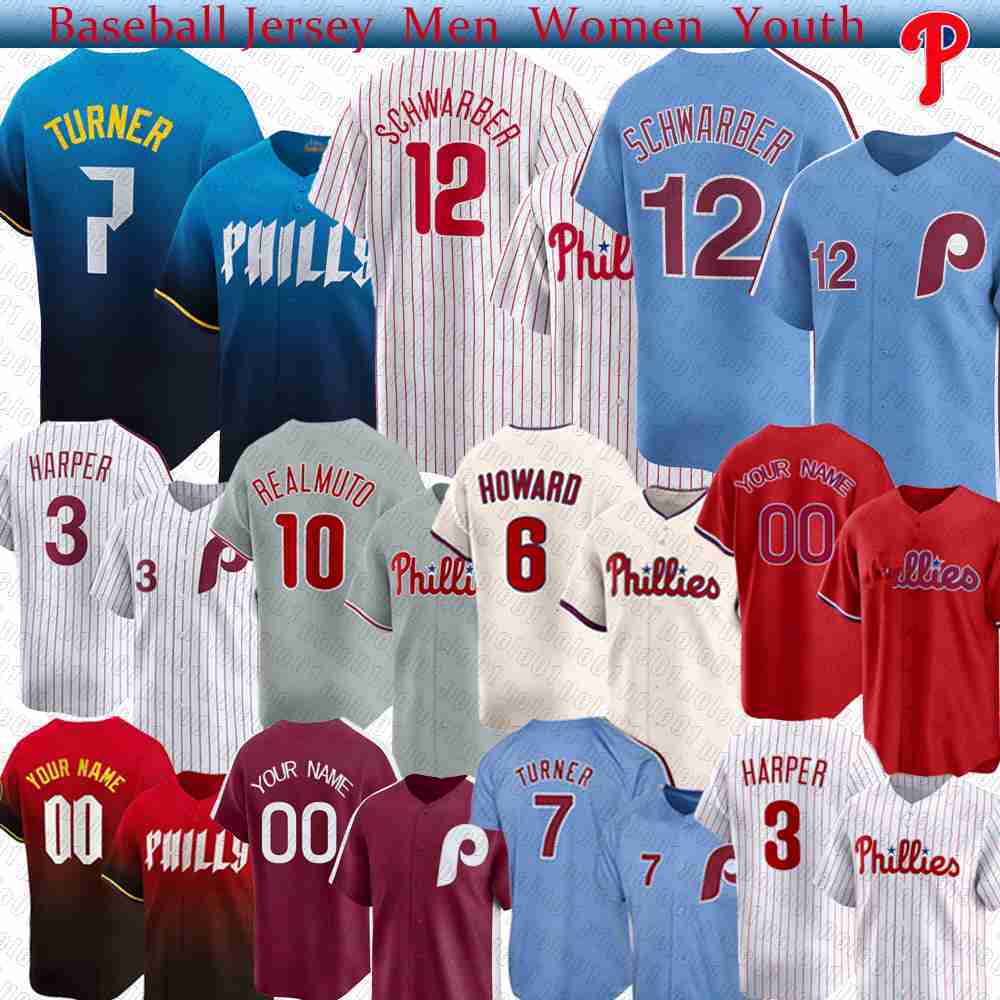 Phillies jersey Jhoan Duran Baseball Jerseys Bryce Harper Alec Bohm Trea Turner Aaron Nola Roy Halladay Bryson Stott Nick Castellanos Kyle Schwarber B