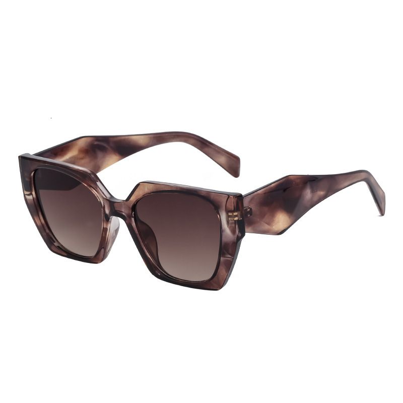 Women New Cat Eye Wide Temple Designer Sunglasses Full Frame UV Protection Polarized Sun Glasses Ins Trendy High Grade Eyewear For Driving Cycling Out