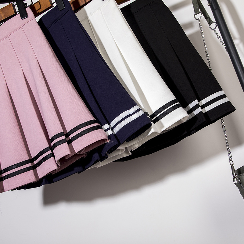 New Pleated Designer Skirt Preppy Style Elastic Waist Color Block JK Uniform Mini Skirt Elegant Temperament Casual Daily Streetwear Trendy Versatile H