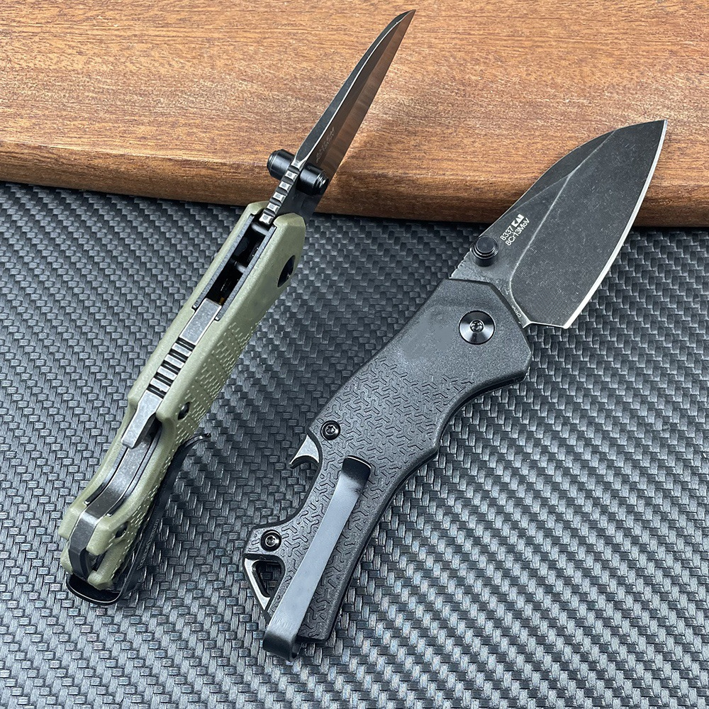 Hot Mini 8337 Folding Pocket Knife 8Cr13Mov Blade Nylon Fiber Handle Outdoor Survival Knife EDC Camping Self-defense Tool
