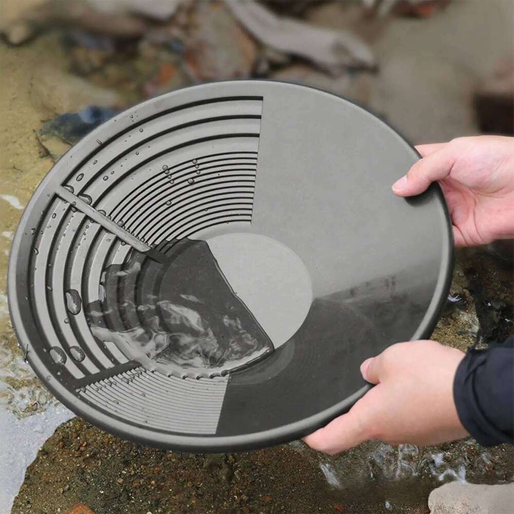 Plastic With Riffle Basin Mining Pan Dredging Prospecting River Tool Wash Gold Panning Equipment - view 4