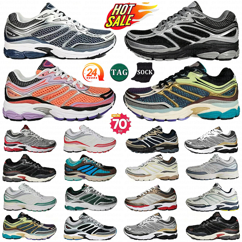 Hot Designer Running Shoes Progrid sauconny Omni 9 Outdoor Shock Absorption Wear Resistant Thick Sole Black Grey White Navy Green Blue Silver Pink Sneakers size 36-45