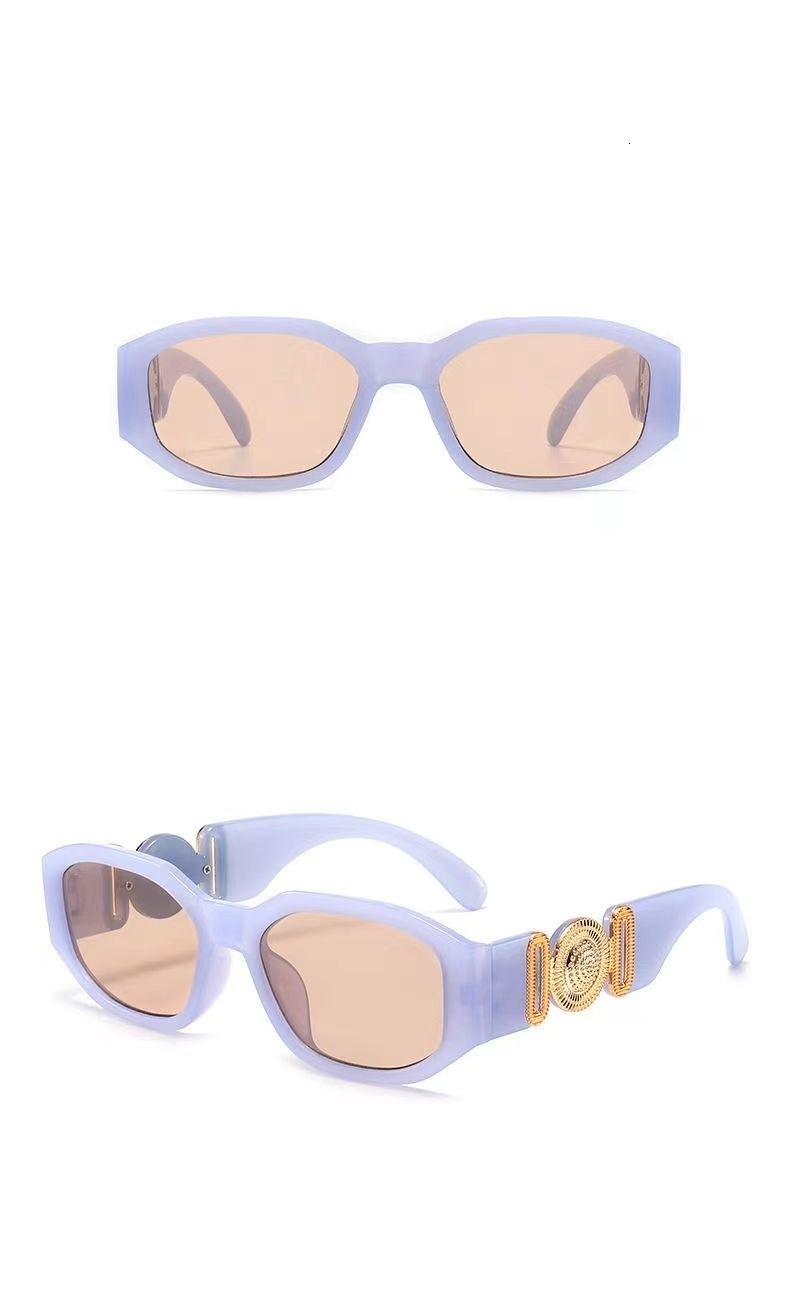 New Fashion Polygonal Designer Sunglasses Small Square Frame Cat Eye Sports Eyewear For Men Women Outdoor Cycling Driving Camping Beach UV Protection 
