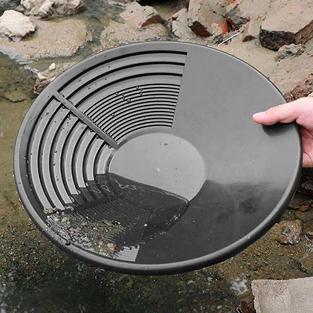 Plastic With Riffle Basin Mining Pan Dredging Prospecting River Tool Wash Gold Panning Equipment