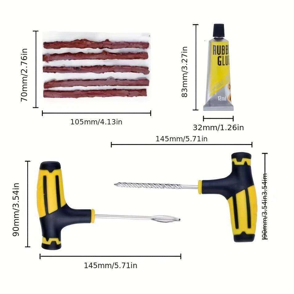 Emergency - Kits with Screwdriver and Tire Repair Glue