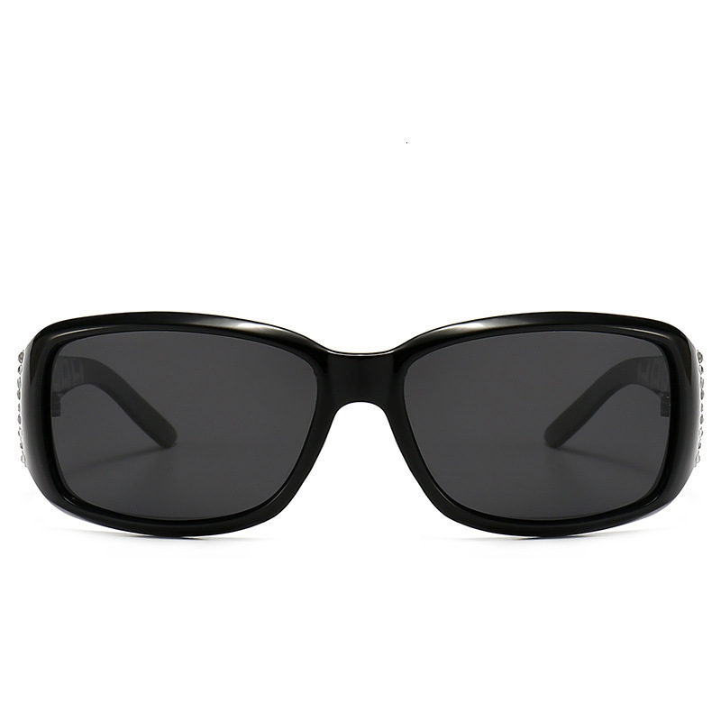Fashion Diamond Inlaid Designer Sunglasses Women Sunscreen Polarized Retro Trendy Luxury All Match Outdoor Street Shooting Wholesale Sun Shade Glasses